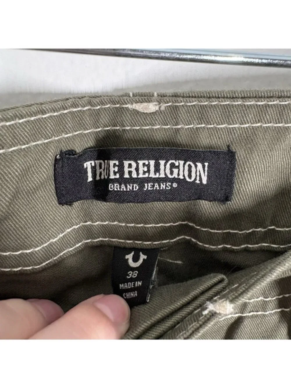 True Religion Men Size 38 Casual Baggy Kalamata Cargo SN Pant HS Outline NWT